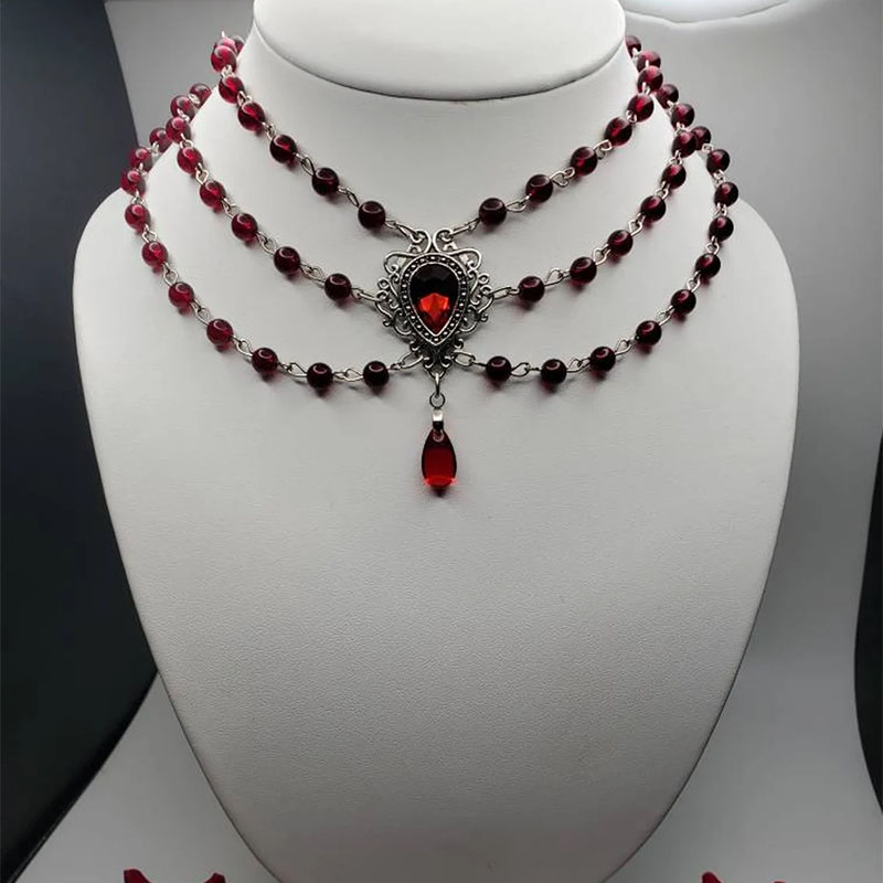 Women'S Victorian Accessories - Colar vitoriano frisado 2023 mulher Romântica