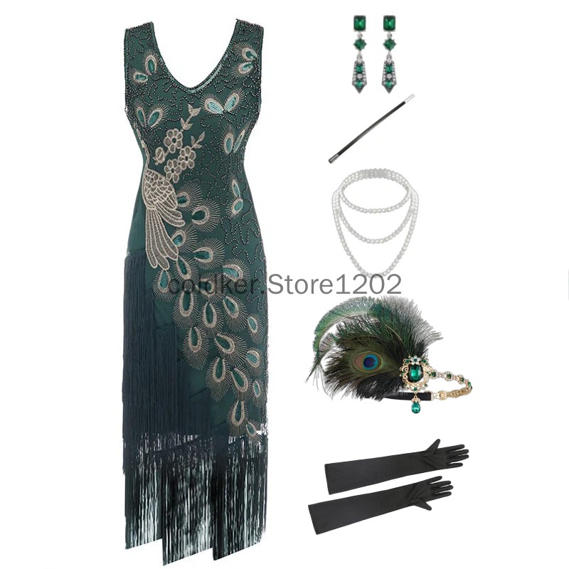 Women'S Accessories In The 1920S - Vestido Flapper dos anos 1920 com