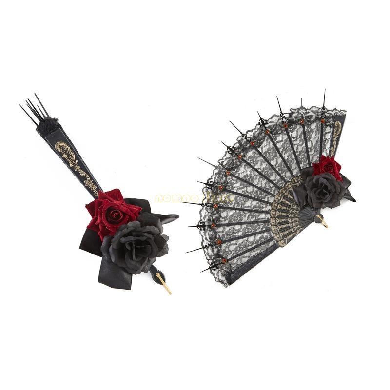 Women'S Victorian Accessories - 31bf fã gótico vitoriano fã renda