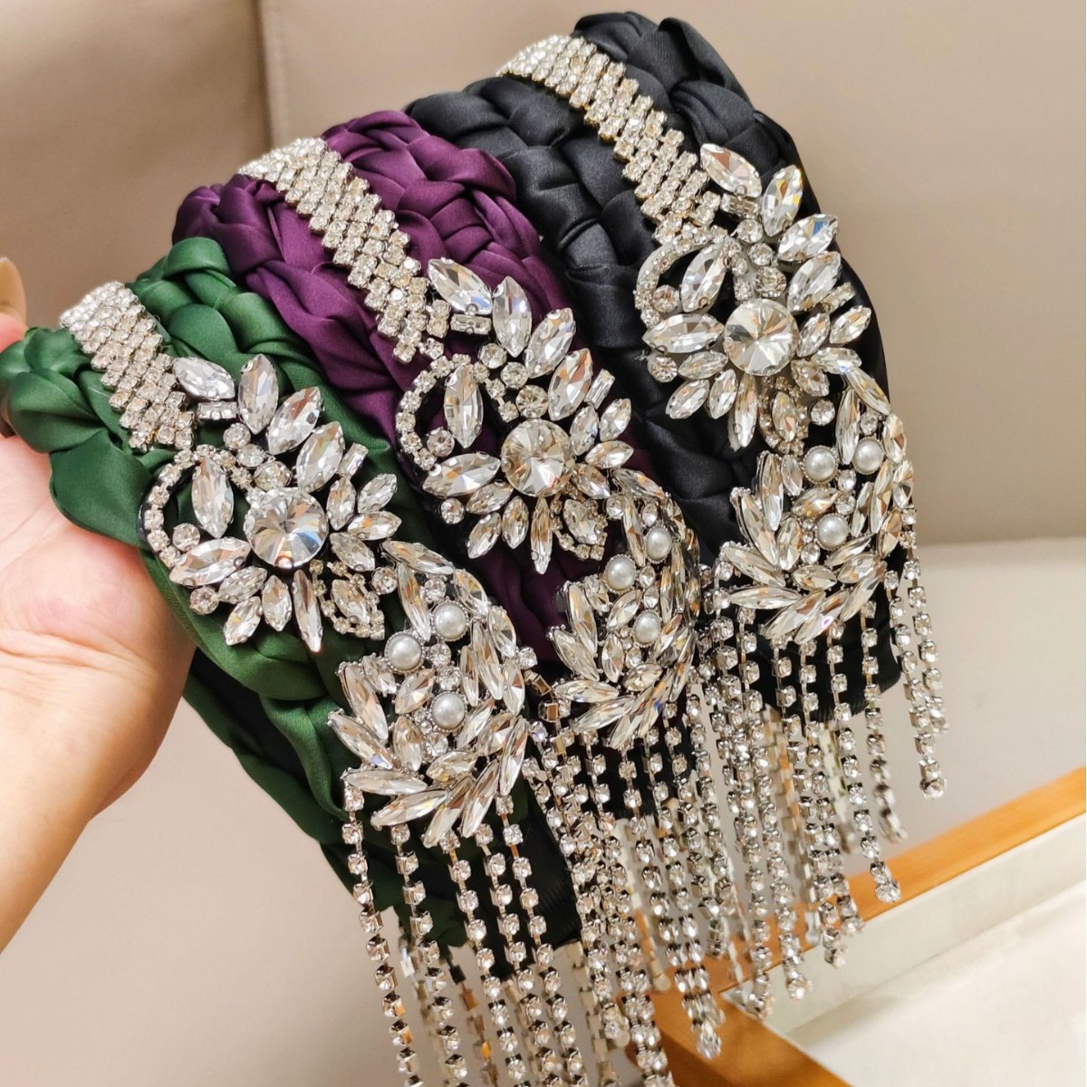 Women Accessories Sale - Venda quente artesanato pesado strass borlas