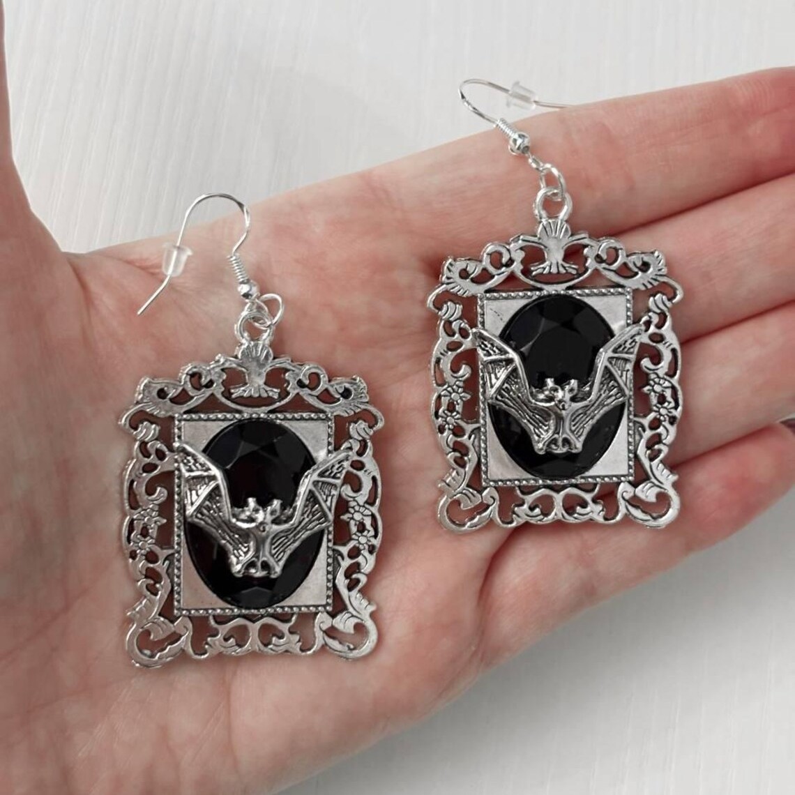 Women'S Victorian Accessories - Brincos de morcego vampiro, joias góticas,