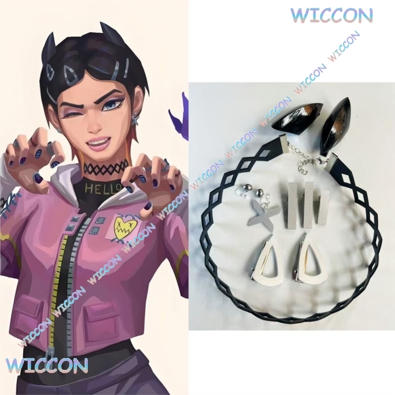 Women Accessories Kit - Valorant cravo clipe colar borboleta brincos
