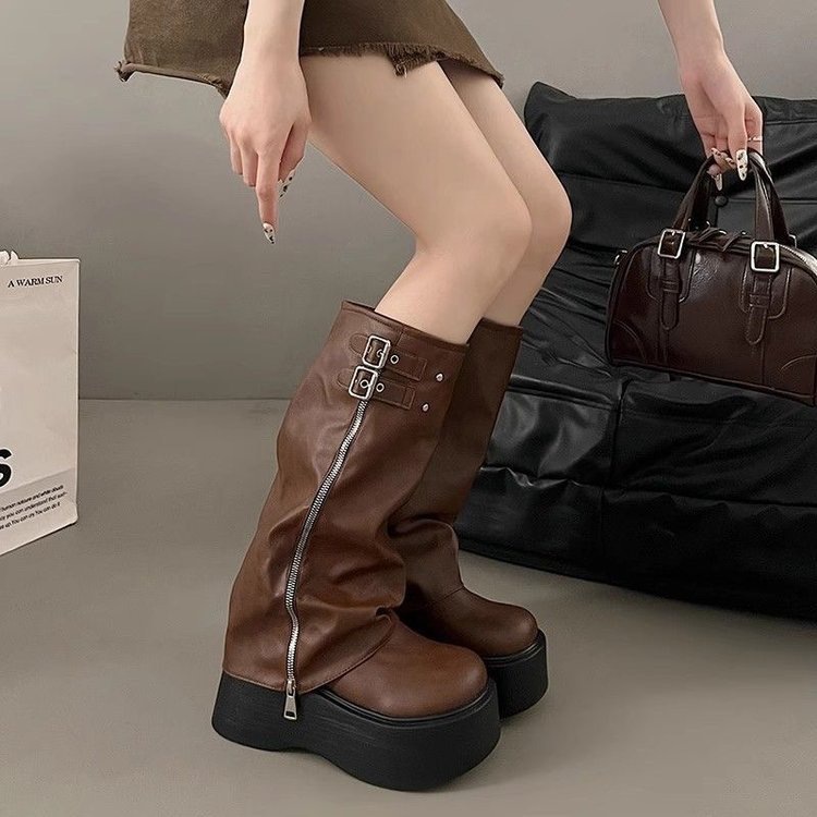 Botas de Salto Grosso Elástica - Women'S Ankle Accessories avaliação e preço
