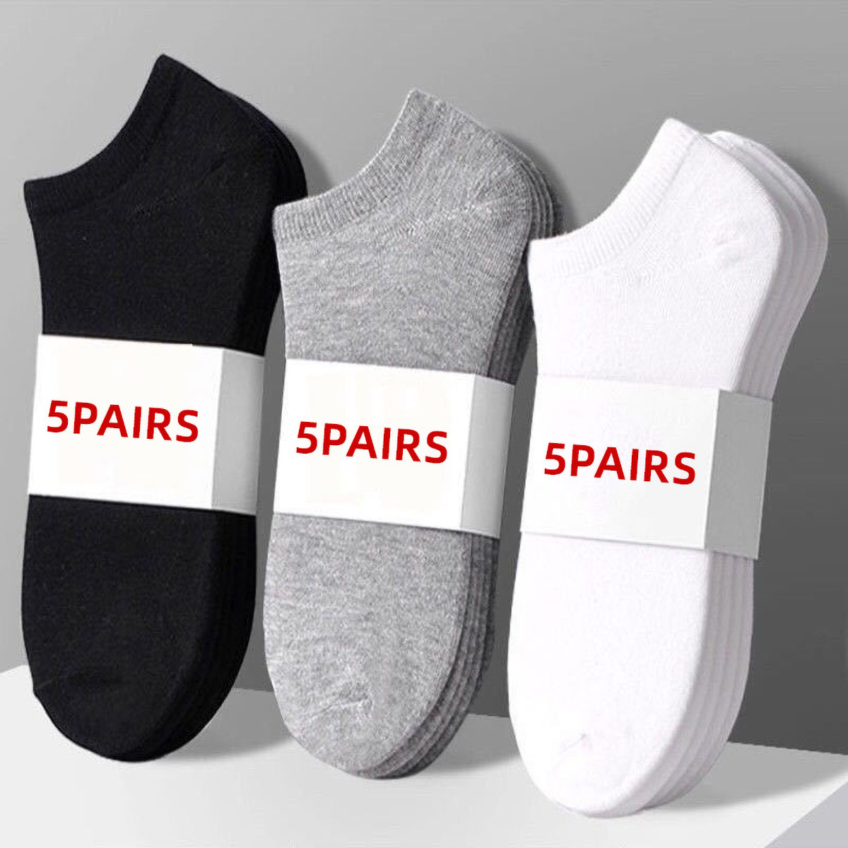 5 pares unissex casual cor lis - Women'S Ankle Accessories avaliação e preço
