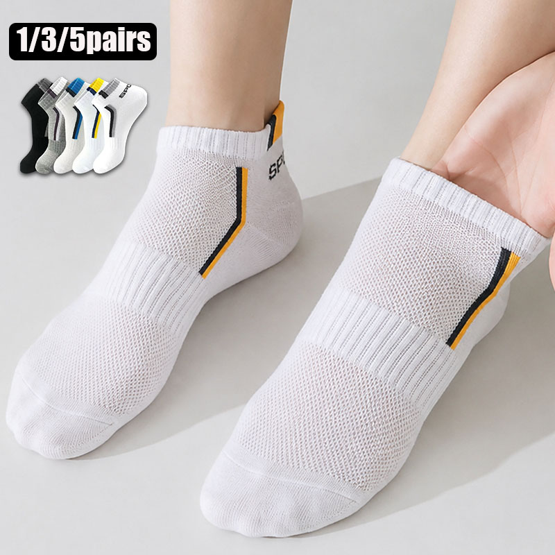 1/3/5 Pares de Meias Esportiva - Women'S Ankle Accessories avaliação e preço