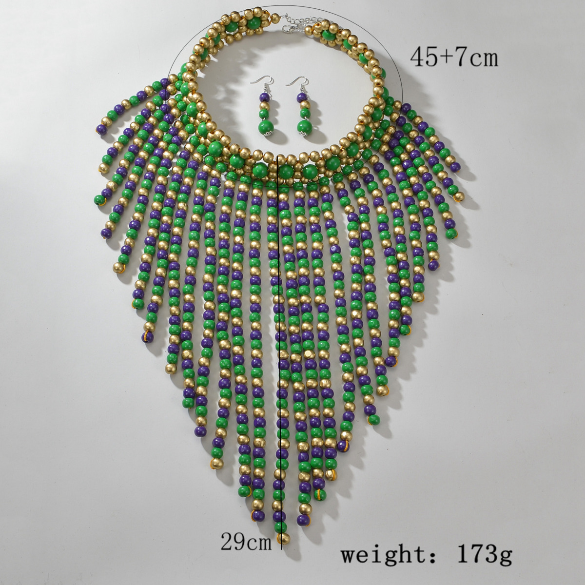 Conjunto de colar e brincos co - Women'S Accessories In The 1920S avaliação e preço