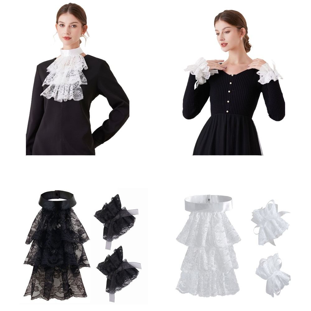 Gola Jabot de Renda Vitoriana  - Women'S Victorian Accessories avaliação e preço