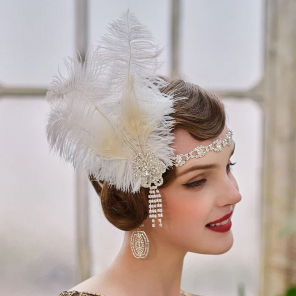 Tiara Vintage com Plumas, Lant - Women'S Accessories In The 1920S avaliação e preço
