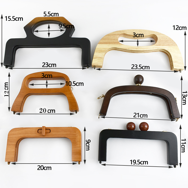1pc alça de madeira para sacos - Women Accessories Pack avaliação e preço