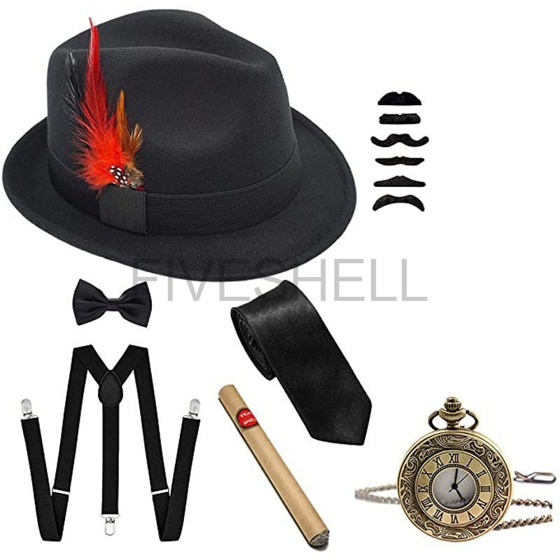 Mens 1920s Gatsby Gangster Tra - Women'S Accessories In The 1920S avaliação e preço