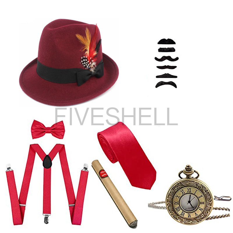 Mens 1920s Gatsby Gangster Tra - Women'S Accessories In The 1920S avaliação e preço