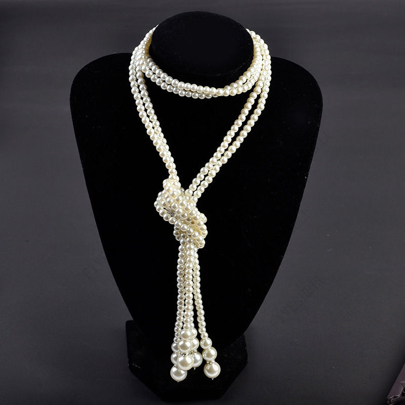 1920s pérolas colar moda pérol - Women'S Accessories In The 1920S avaliação e preço