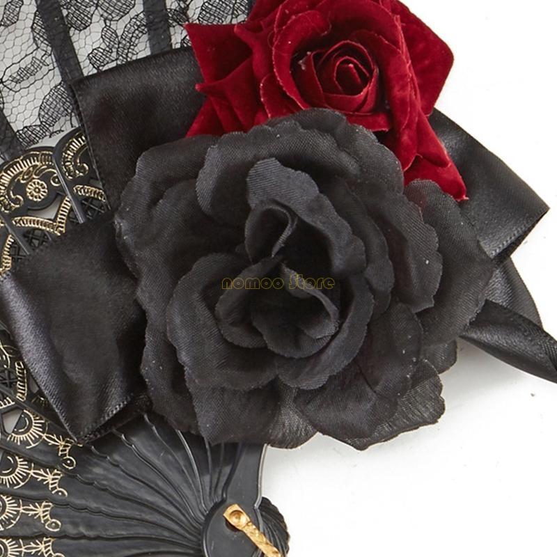 31bf fã gótico vitoriano fã re - Women'S Victorian Accessories avaliação e preço