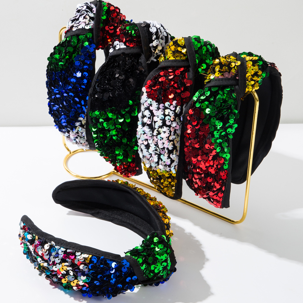 Tiara de Lantejoulas Coloridas - Women Accessories Sale avaliação e preço