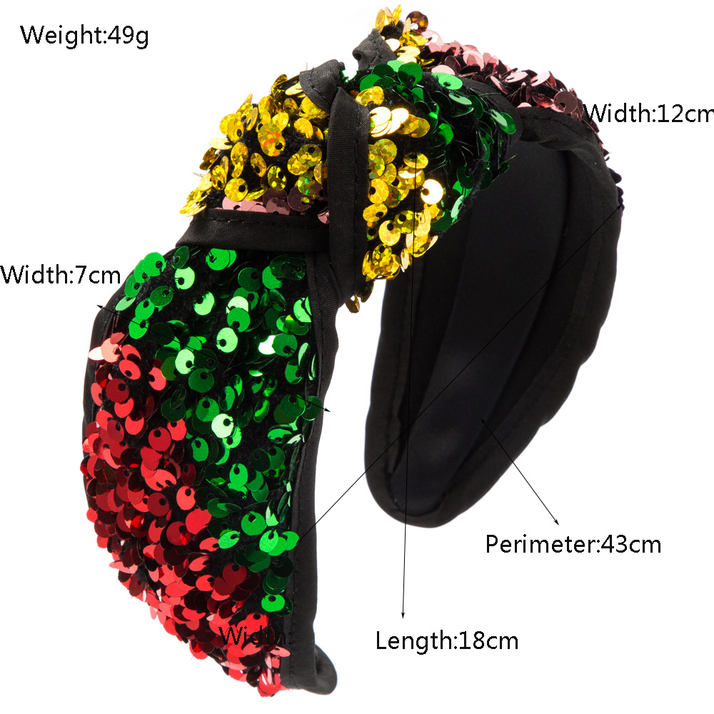 Tiara de Lantejoulas Coloridas - Women Accessories Sale avaliação e preço