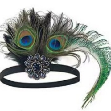 Tiara de Penas de Pavão Estilo - Women'S Accessories In The 1920S avaliação e preço