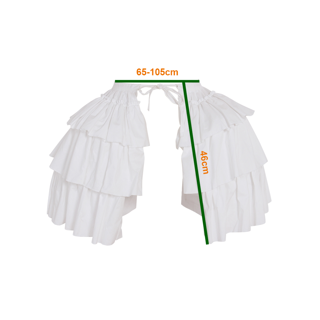 Saia barroca bilateral, crinol - Women'S Victorian Accessories avaliação e preço