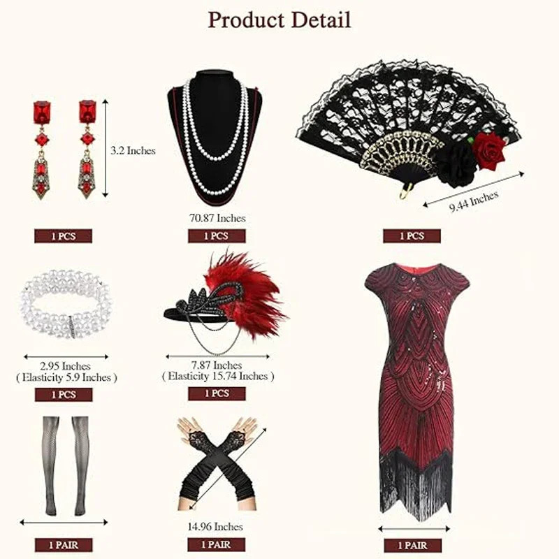 Vestidos femininos dos anos 19 - Women'S Accessories In The 1920S avaliação e preço