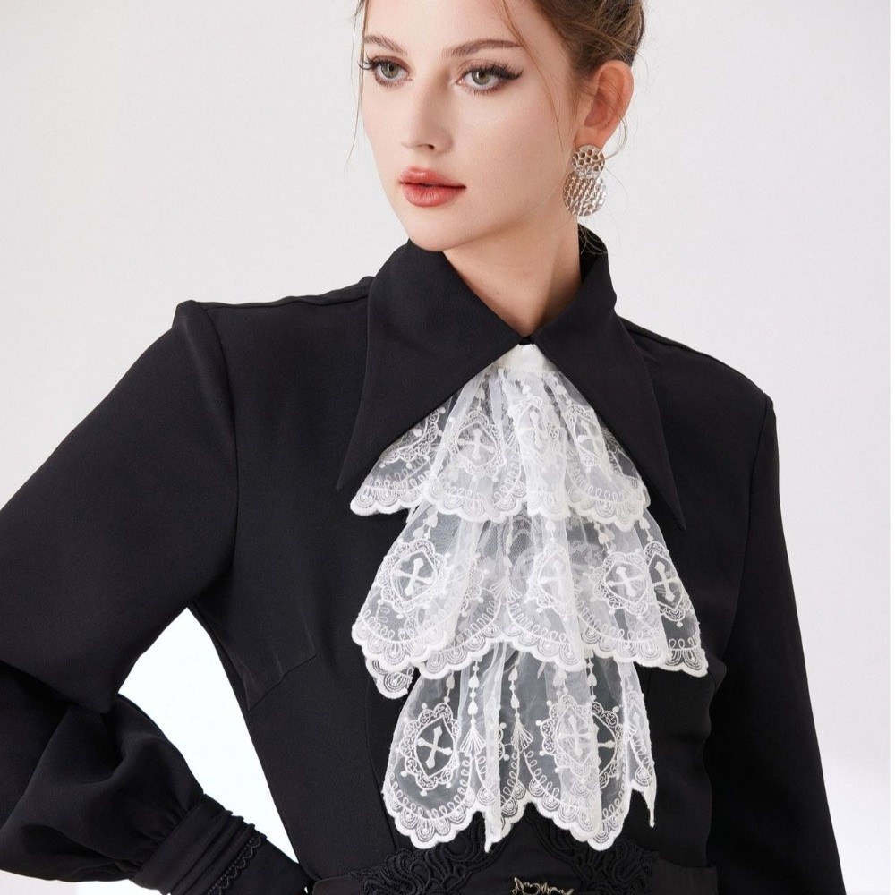 Estilo vitoriano renda jabot c - Women'S Victorian Accessories avaliação e preço